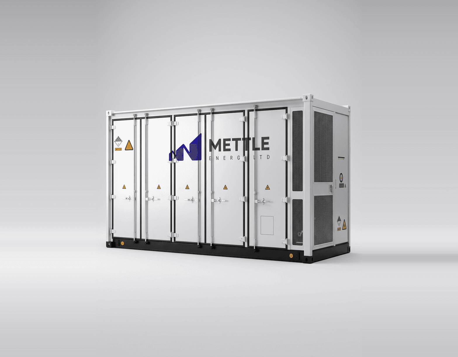 Mettle Energy All-in-One 2.508 MWh 10-ft energy storage enclosure